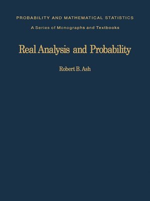 cover image of Real Analysis and Probability
